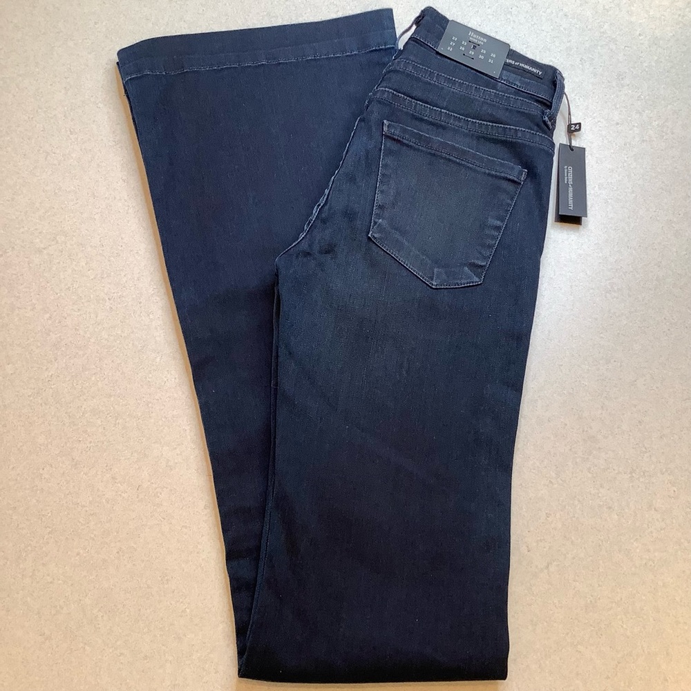 Citizens Of Humanity Jeans 24X35 Hutton High Rise Wide Leg In Palais Roy…